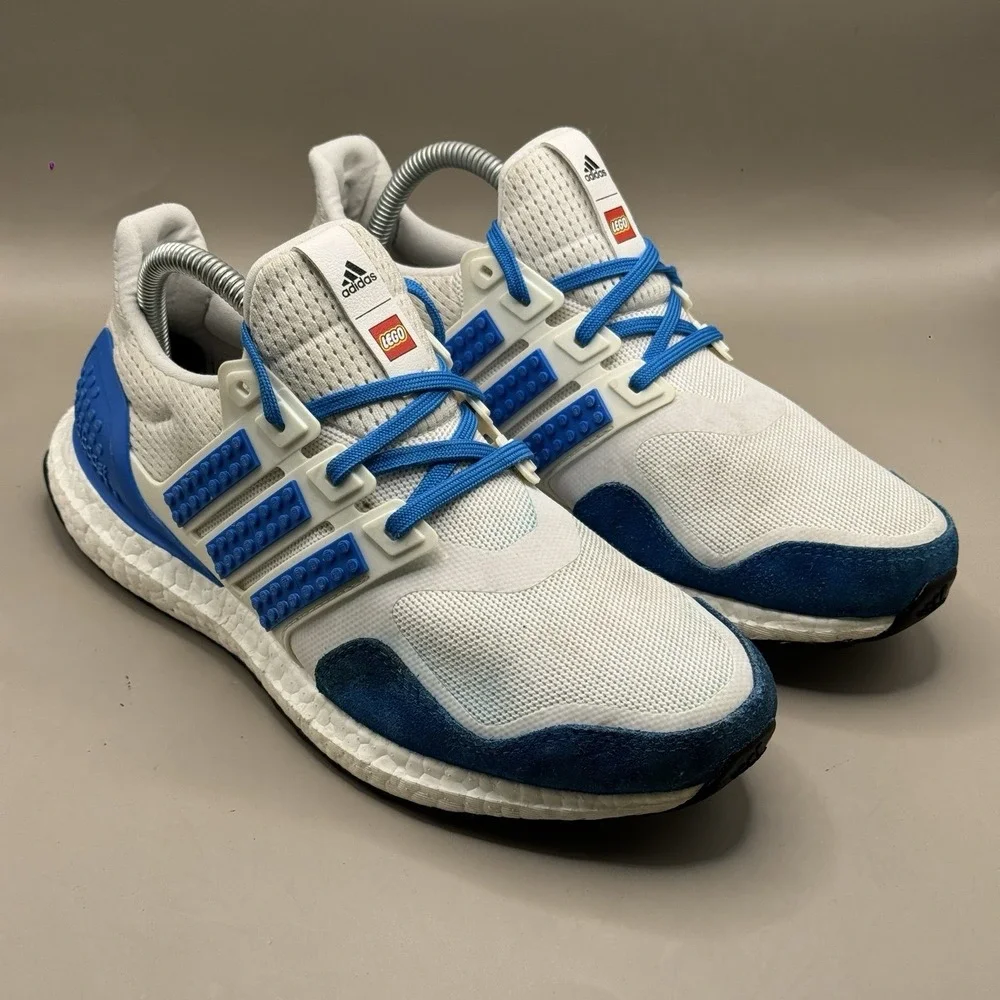 Adidas‎ Ultraboost DNA x LEGO Shock Blue White Mens Sneaker Shoe - SIZE 7
